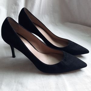 Donald J. Pliner Nitza Black Suede Pumps Heels (10)